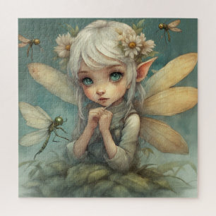 Elf and Dragonfly 2 Jigsaw Puzzle