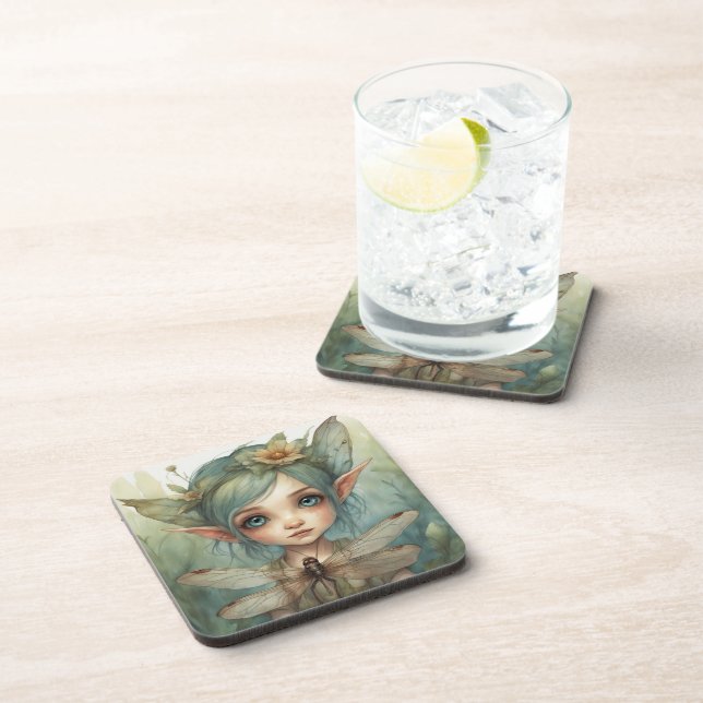 Elf and Dragonfly 6 Coaster (Right Side)