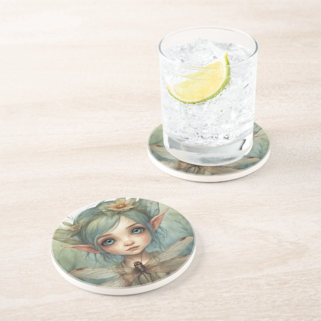 Elf and Dragonfly 6 Coaster (Side)