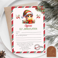Elf Appreciation Letter