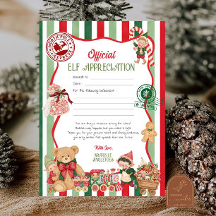 Elf Appreciation Letter Invitation