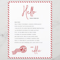Elf Arrival Letter Hello From your Elf Note