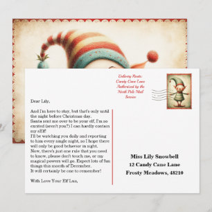 Elf Arrival Letter   North Pole Welcome Message Invitation