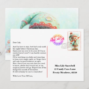 Elf Arrival Letter   North Pole Welcome Message Invitation