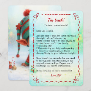 Elf Arrival Letter   Special Delivery from the Nor Holiday Card