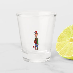 Elf At Attention clear shot glass