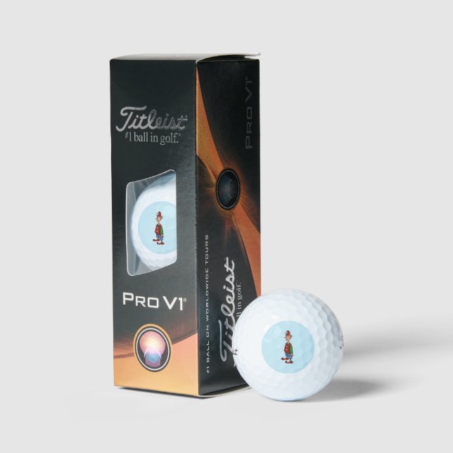 Elf At Attention Titleist Pro V1 golf balls 3 pk (Packaging)