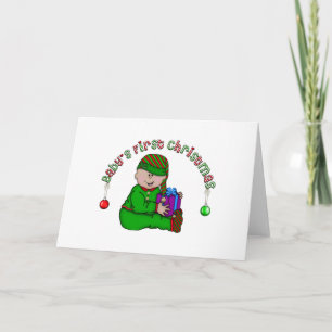 Elf Baby - Latino Tshirts and Gifts Holiday Card