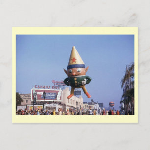 Elf Balloon Parade, Los Angeles Vintage Postcard