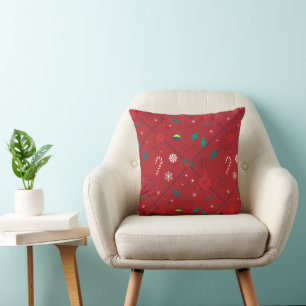 Elf Candy Chequered Pattern Cushion