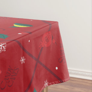 Elf Candy Chequered Pattern Tablecloth