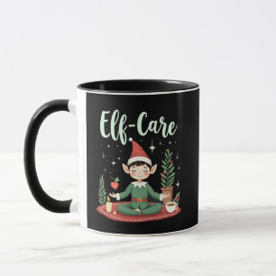 Elf Care Funny Christmas Elf Magical Self Care Mug