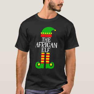 Elf Christmas African American Melanin Christmas C T-Shirt