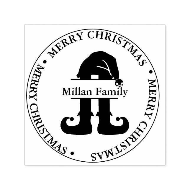 Elf Christmas Boy theme Self-inking Stamp (Design)