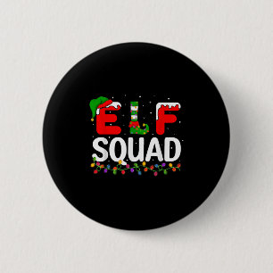 Elf Christmas Family Matching Xmas Pajama Elf Squa 6 Cm Round Badge
