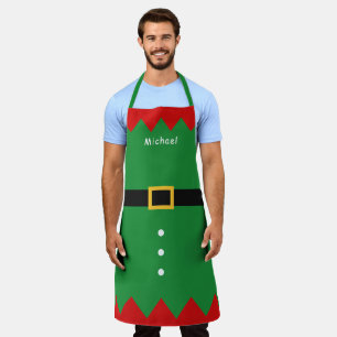 Elf Christmas Funny Holiday All-Over Print Apron