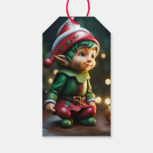 Elf Christmas Holiday Gift Tag