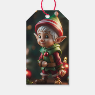 Elf Christmas Holiday Gift Tag
