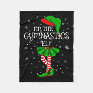 Elf Christmas Matching Family Women Girls Elf Fleece Blanket