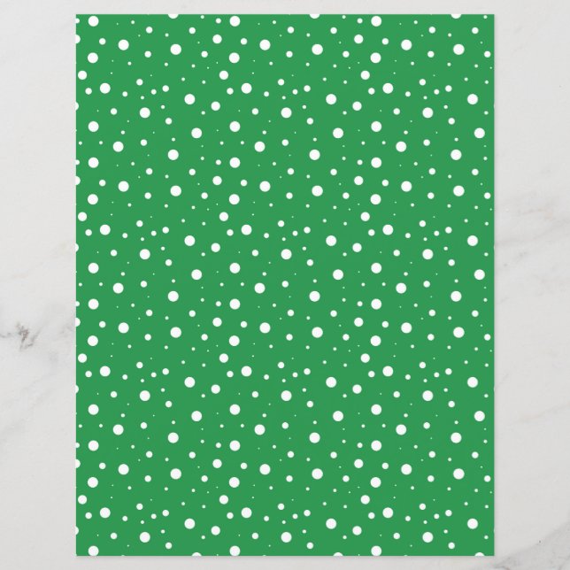 Elf Christmas Scrapbook Paper (Front)