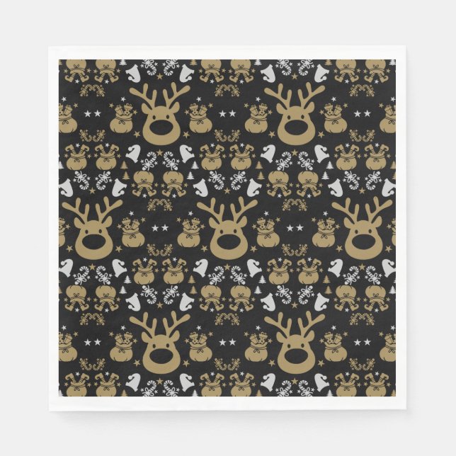 Elf Christmas Wrapping Napkin (Front)