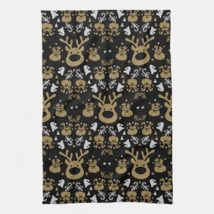 Elf Christmas Wrapping Tea Towel