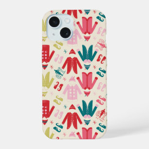 Elf Colourful Coat and Shoes Pattern iPhone 15 Case
