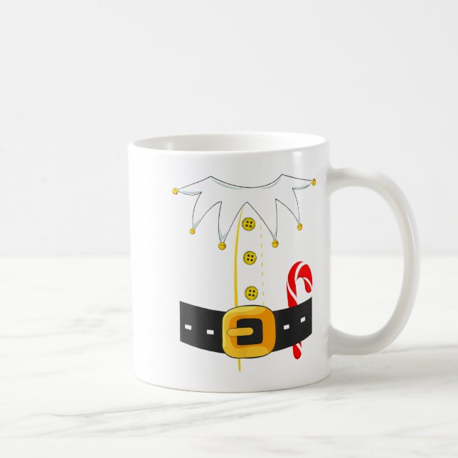 Elf Costume Christmas Holiday Men Women Kids  Coffee Mug (Right)