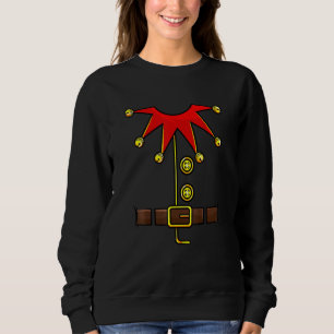 Elf Costume Novelty Christmas Men Women Kids Boys Sweatshirt