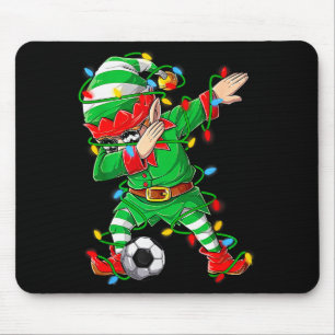Elf Dabbing Soccer Player Christmas Dab Xmas  Mouse Mat