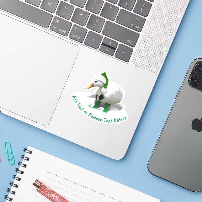  Elf Duck - Santa's Helper Christmas (Laptop w/ iPhone)