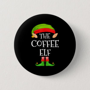 Elf Family Christmas Coffee Elf Sweater Matching C 6 Cm Round Badge