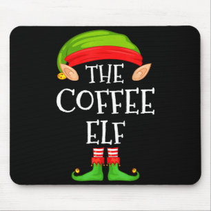 Elf Family Christmas Coffee Elf Sweater Matching C Mouse Mat