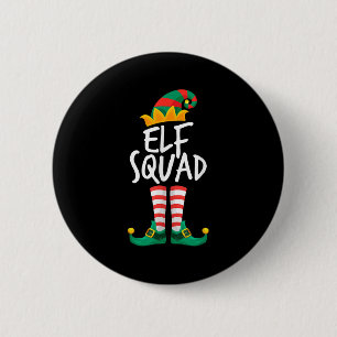 Elf Family Christmas Group Matching Pajamas Xmas E 6 Cm Round Badge