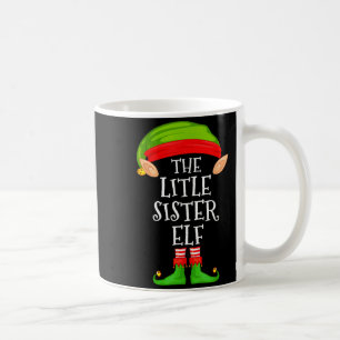Elf Family Christmas Little Sister Elf Sweater Mat Coffee Mug