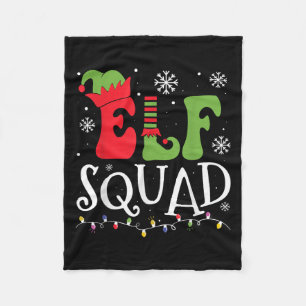 Elf Family Christmas Matching Pajamas Funny Xmas E Fleece Blanket