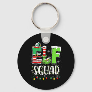 Elf Family Christmas Matching Pajamas Funny Xmas E Key Ring