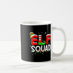 Elf Family Christmas Matching Pajamas Xmas Elf Squ Coffee Mug