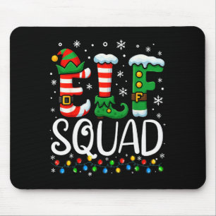 Elf Family Christmas Matching Pajamas Xmas Elf Squ Mouse Mat