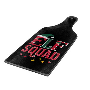 Elf Family Christmas Matching Pyjamas Elf Squad Cutting Board