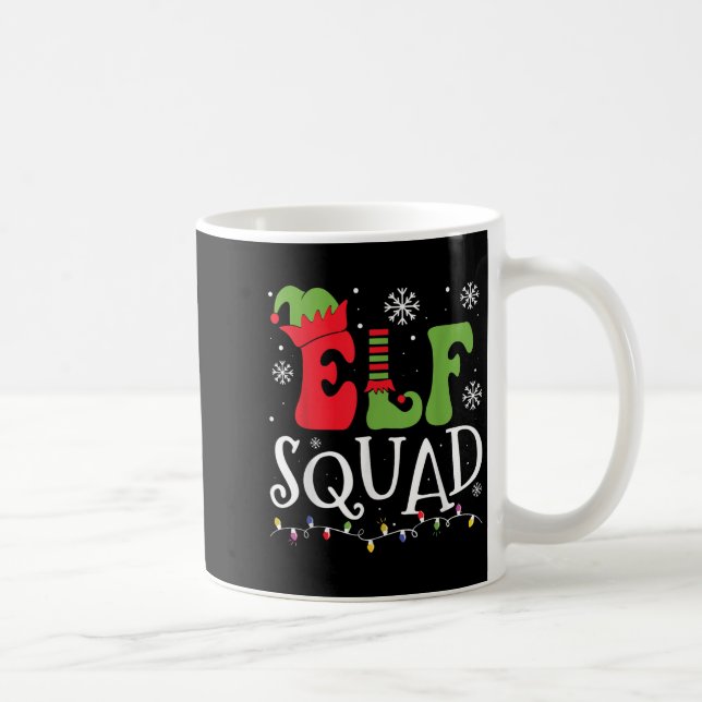 Elf Family Christmas Matching Pyjamas Funny Xmas E Coffee Mug (Right)