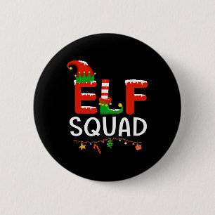Elf Family Christmas Matching Pyjamas Xmas 6 Cm Round Badge