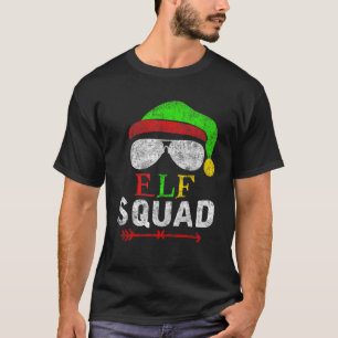 Elf Family Christmas Matching Pyjamas Xmas Elf Squ T-Shirt