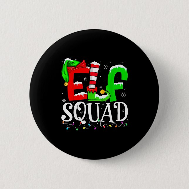 Elf Family Christmas Shirts Matching Pajamas Xmas  6 Cm Round Badge (Front)