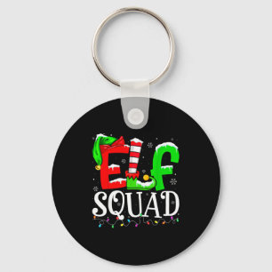 Elf Family Christmas Shirts Matching Pajamas Xmas  Key Ring