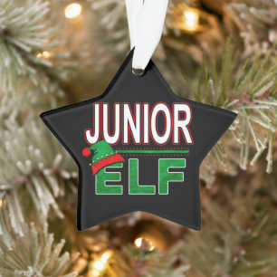 Elf Family Junior Elf Christmas Holiday #TeamElf Ornament