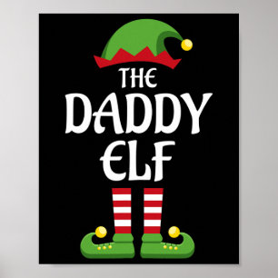 Elf Family Matching Group Christmas Dad  Poster