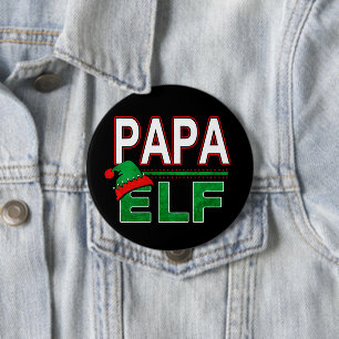 Elf Family Papa Elf Christmas Holiday #TeamElf 10 Cm Round Badge