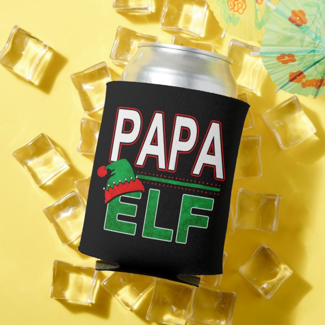 Elf Family | Papa Elf Christmas Holiday #TeamElf Can Cooler (In Situ Summer)