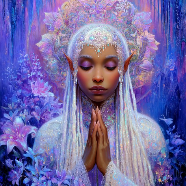 Elf Fantasy Art Black Queen Goddess Poster (Creator Uploaded)